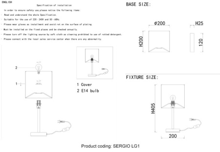 Настольные лампы — Настольная лампа Crystal Lux SERGIO LG1 GOLD купить в 