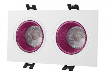 Встраиваемые точечные светильники — Встраиваемый светильник Denkirs DK3072-WH+PI купить в 