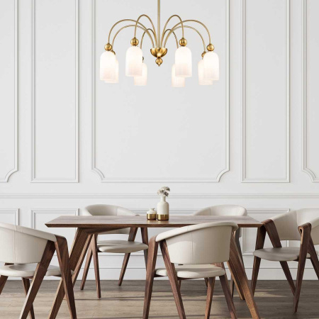 Люстры на штанге — Потолочная люстра Escada ODE 686/8PL Copper купить в 