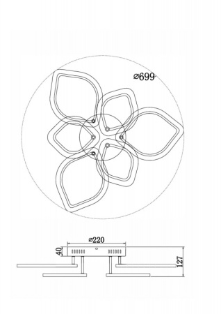 Люстры накладные — Накладная люстра Freya FR10016CL-L72W купить в 
