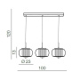 Подвесные светильники — Подвесной светильник Azzardo Rego 3 line AZ2453 купить в 