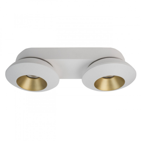 Накладные точечные светильники — Накладной светильник LeDron KRIS SLIM 2 White/Gold купить в  Накладные точечные светильники — Накладной светильник LeDron KRIS SLIM 2 White/Gold купить в