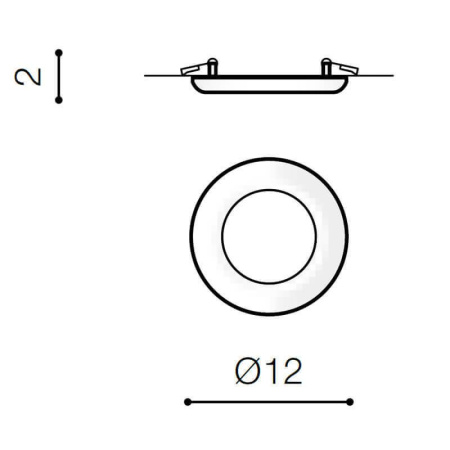 Cветильники потолочные встраиваемые — Встраиваемый светильник Azzardo Linda 12 AZ2237 купить в  Cветильники потолочные встраиваемые — Встраиваемый светильник Azzardo Linda 12 AZ2237 купить в