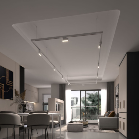 Трековые светильники — Светильник на шине Elektrostandard Garda Белый 10W 4200K (85024/01) трехфазный купить в 