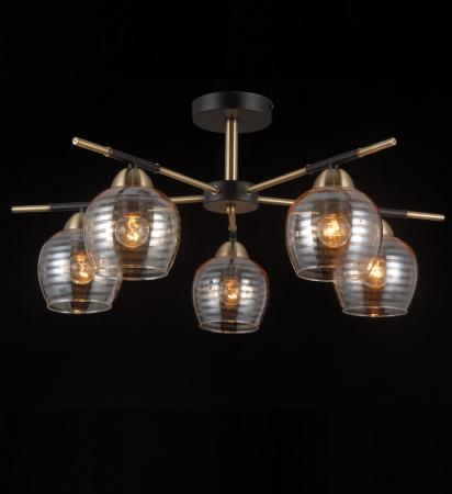 Потолочные люстры — 42529/5 черный+бронза купить в 