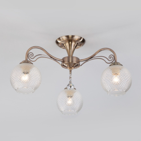 Люстры на штанге — Люстра на штанге Eurosvet 30139/3 античная бронза купить в 