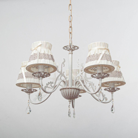Люстры подвесные — Подвесная люстра Abrasax Emma L.5401-5CREAM/G купить в 
