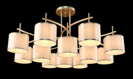 Люстры на штанге — Люстра на штанге Crystal Lux SERGIO PL8+4 GOLD купить в 