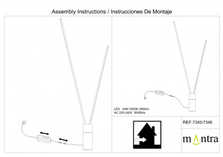 Торшеры и напольные светильники — Торшер Mantra 7345 купить в  Торшеры и напольные светильники — Торшер Mantra 7345 купить в