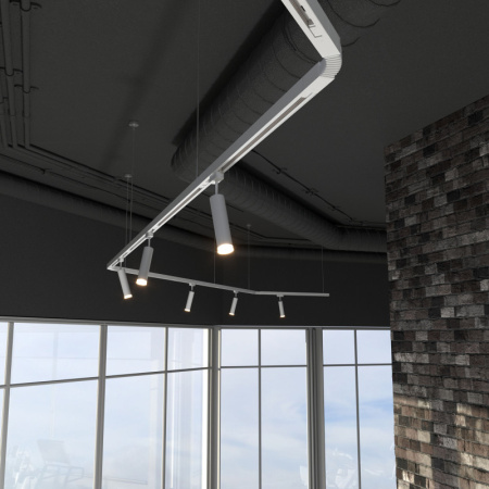 Коннекторы — Коннектор Elektrostandard TRC-1-1-FLEX-WH / Гибкий коннектор для однофазного шинопрово купить в 