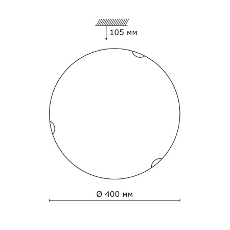 Накладные светильники — Накладной светильник Sonex 233 купить в 