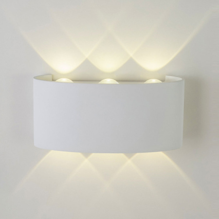 Уличные настенные светильники — Светильник настенный AM Group AM307-6X1 W WH 4000K купить в 