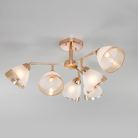 Люстры на штанге — Люстра на штанге Eurosvet 30126/6 золото купить в 