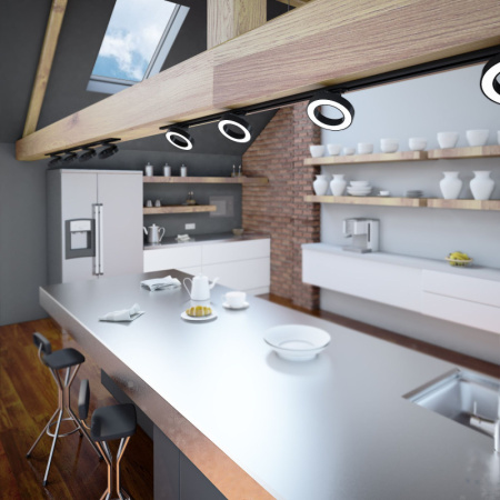 Трековые светильники — Светильник на шине Elektrostandard Spila черный 12W 4200K (85079/01) однофазный купить в 