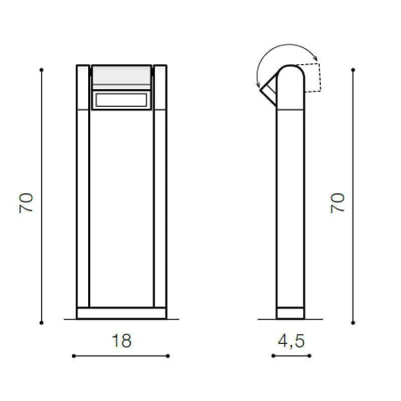 Садово-парковые светильники — Уличный светильник Azzardo Frame 70 AZ2131 купить в 