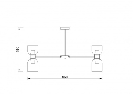 Люстры на штанге — Люстра на штанге Freya FR5203PL-16CH1 купить в 