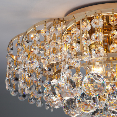 Люстры накладные — Накладная люстра Eurosvet 16017/6 золото Strotskis купить в 