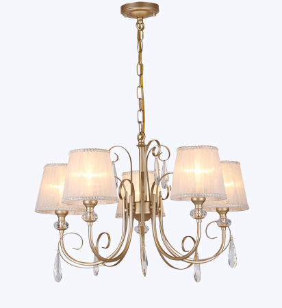 Люстры подвесные — 4879/5 жемчужное золото купить в 