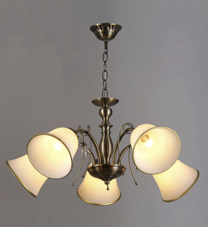 Люстры подвесные — 3045/5 бронза купить в 