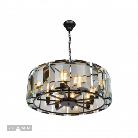 Люстры подвесные — Подвесная люстра iLamp 6108-780 BK купить в 