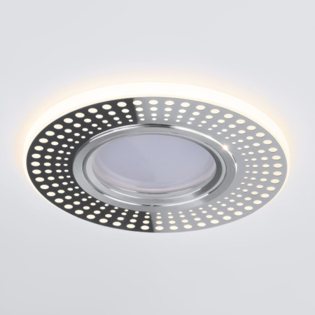 Встраиваемые точечные светильники — Встраиваемый светильник Elektrostandard 2231 MR16 CH хром купить в 