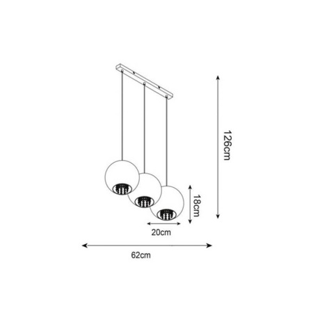Подвесные светильники — Подвесной светильник Zumaline Ivia P12082D-3 купить в 