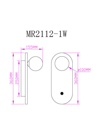 Настенные бра — Бра MyFar MR2112-1W купить в 