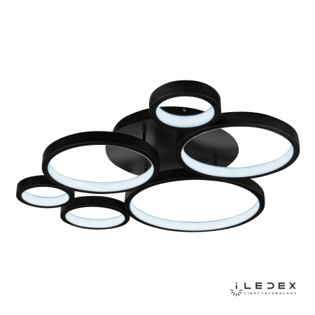 Свет для дома — Потолочная люстра iLedex Ring Star 9004-6-X-T BK купить в  Свет для дома — Потолочная люстра iLedex Ring Star 9004-6-X-T BK купить в