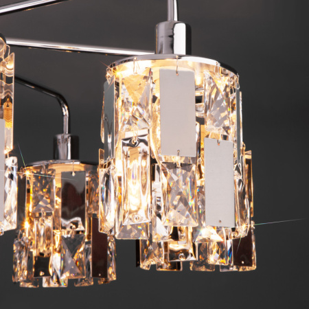 Люстры на штанге — Люстра на штанге Eurosvet 10101/8 хром/прозрачный хрусталь Strotskis купить в  Люстры на штанге — Люстра на штанге Eurosvet 10101/8 хром/прозрачный хрусталь Strotskis купить в