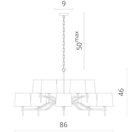 Люстры подвесные — Подвесная люстра Divinare 1341/02 LM-10 купить в 