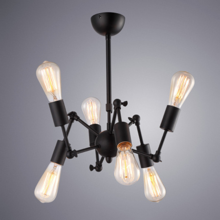 Люстры на штанге — Люстра на штанге ARTE Lamp A9190LM-6BK купить в  Люстры на штанге — Люстра на штанге ARTE Lamp A9190LM-6BK купить в