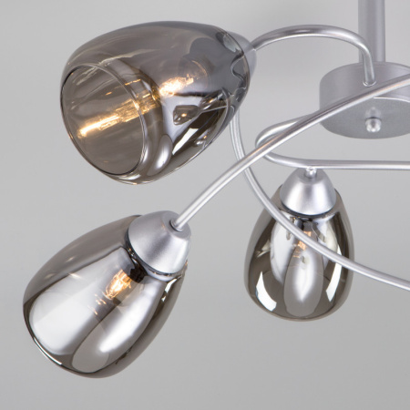 Люстры на штанге — Люстра на штанге Eurosvet 30168/6 матовое серебро купить в 