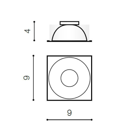 Cветильники потолочные встраиваемые — Рефлектор Azzardo Hugo R AZ0829 купить в  Cветильники потолочные встраиваемые — Рефлектор Azzardo Hugo R AZ0829 купить в