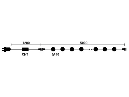 Светодиодные гирлянды — Светодиодная гирлянда Laitcom HB20-11-2BW купить в 