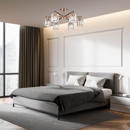 Люстры на штанге — Потолочная люстра Escada Adorn 692/6P Сopper купить в  Люстры на штанге — Потолочная люстра Escada Adorn 692/6P Сopper купить в