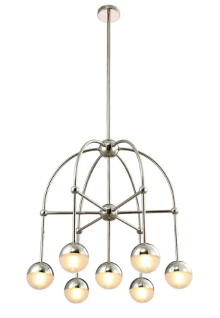 Люстры на штанге — Люстра на штанге Crystal Lux TRUENA SP-PL6+1 NICKEL купить в 