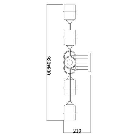 Потолочные люстры — Потолочная люстра Escada MONDRIAN 699/8P купить в 