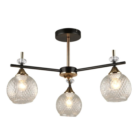 Люстры на штанге — Потолочная люстра IMEX MD.4892-3-S COFFEE+FGD купить в 