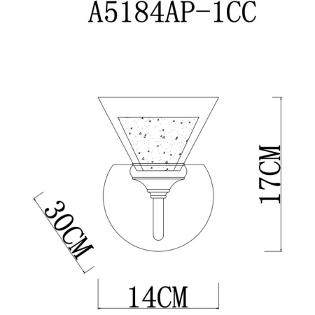 Настенные бра — Бра ARTE Lamp A5184AP-1CC купить в  Настенные бра — Бра ARTE Lamp A5184AP-1CC купить в