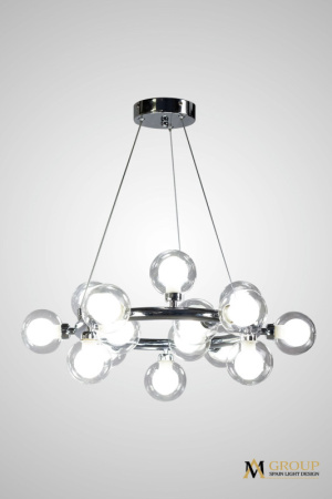 Люстры подвесные — Подвесная люстра AM Group AM470 D500 CROM купить в 