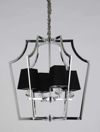 Люстры подвесные — Подвесная люстра Lumina Deco LDP 1249-4 CHR+BK купить в  Люстры подвесные — Подвесная люстра Lumina Deco LDP 1249-4 CHR+BK купить в