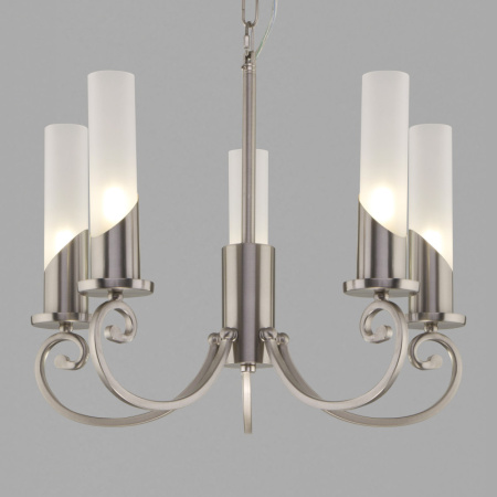 Люстры подвесные — Подвесная люстра Eurosvet 60117/5 никель купить в 