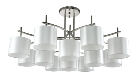 Люстры на штанге — Люстра на штанге Crystal Lux SERGIO PL8+4 NICKEL купить в 