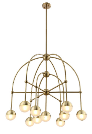 Люстры на штанге — Люстра на штанге Crystal Lux TRUENA SP-PL6+3+1 BRONZE купить в 