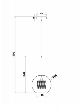 Подвесные светильники — Подвесной светильник Freya FR8018PL-01N купить в 