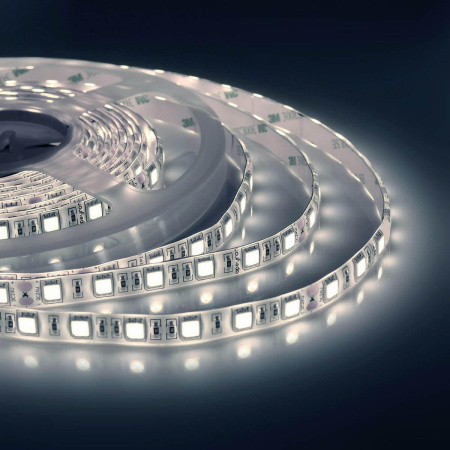 Светодиодные ленты — Светодиодная влагозащищенная лента Apeyron 14,4W/m 60Led/m 5050SMD холодный белый 5M 00-318 купить в  Светодиодные ленты — Светодиодная влагозащищенная лента Apeyron 14,4W/m 60Led/m 5050SMD холодный белый 5M 00-318 купить в