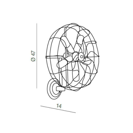 Потолочные светильники — Бра Azzardo Fan wall AZ1349 купить в 