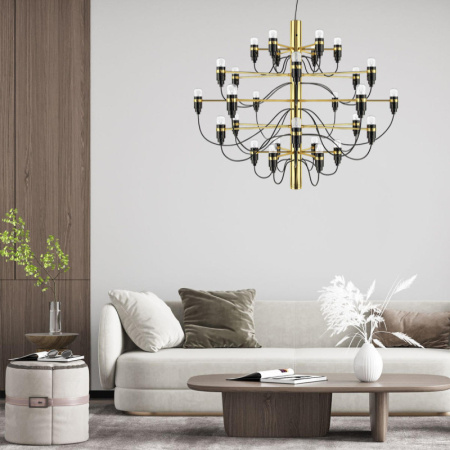 Люстры подвесные — Подвесная люстра LOFT IT 10196/650 Gold купить в 