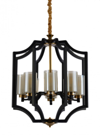 Люстры подвесные — Подвесная люстра Lumina Deco LDP 1224-8 BK+MD купить в 