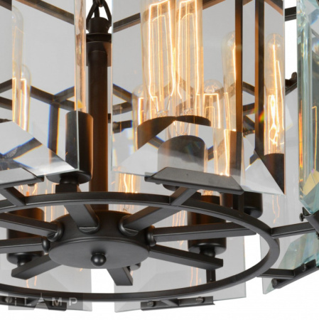 Люстры подвесные — Подвесная люстра iLamp 6108-500BK купить в 